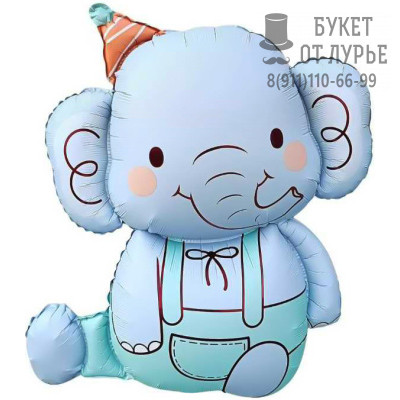 Фольгированный Шар №1483 (89 см)  "Слоник "