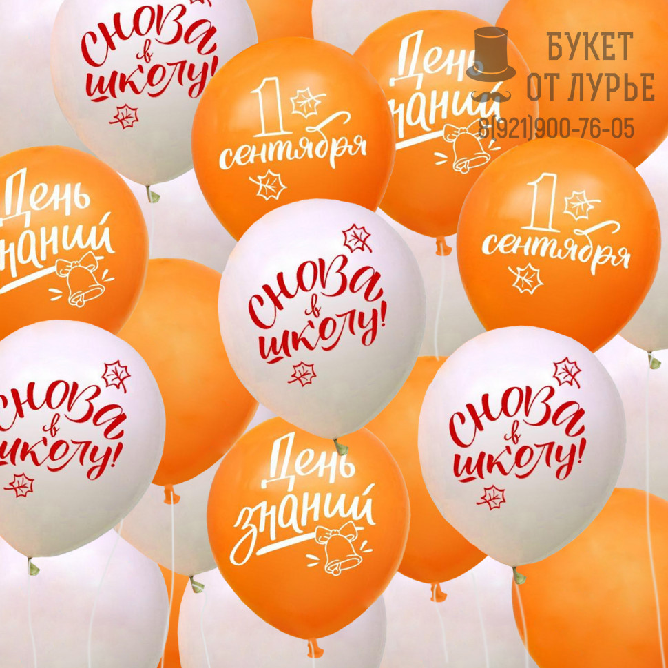 Шары под потолок №425 "Снова в школу!"