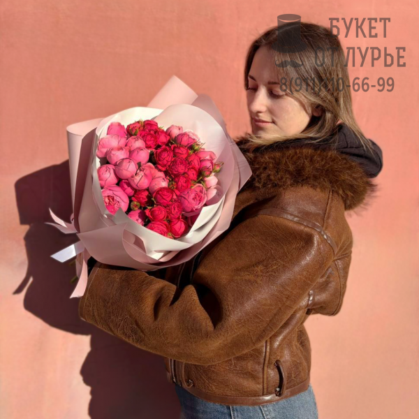 Букет цветов "Ягодное вино"