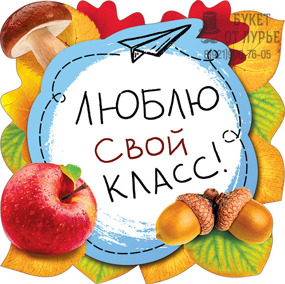Набор украшений на скотче "Люблю свой класс"