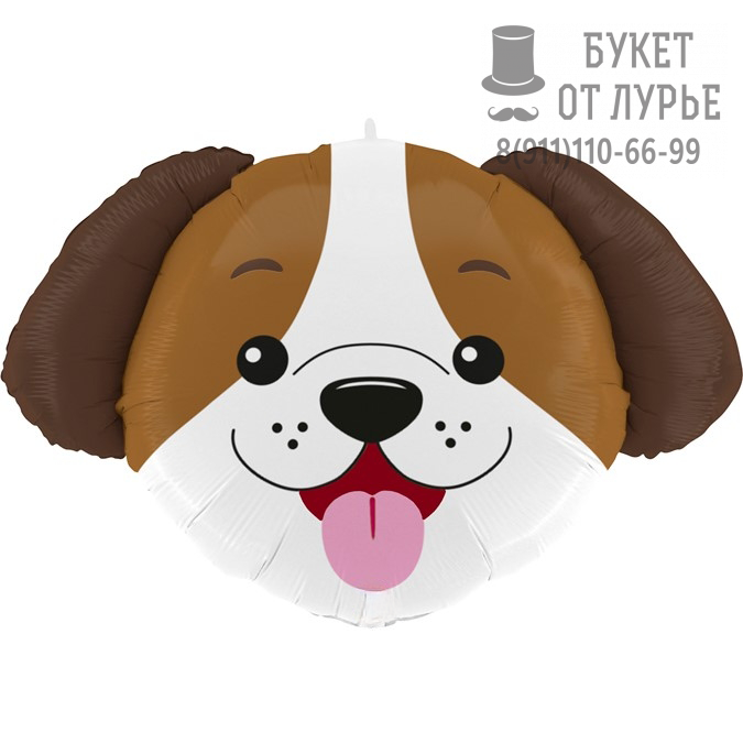 Фольгированный шар №708 "Собачка" (84 см)