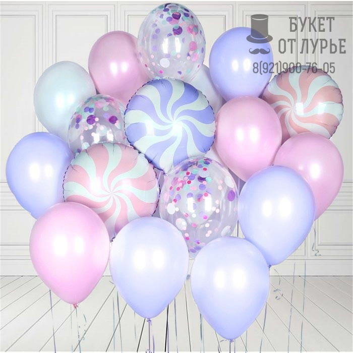 Букет из шаров № 1004 "Праздничный гипноз"